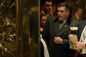 Billionaire businessman Vincent 'Vinnie' Viola arrives at Trump Tower on Dec. 16, 2016, in New York City. (Credit: Drew Angerer / Getty Images)