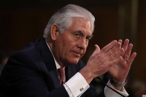 Former ExxonMobil CEO Rex Tillerson, U.S. President-elect Donald Trump's nominee for Secretary of State, testifies during his confirmation hearing before the Senate Foreign Relations Committee Jan. 11, 2017, on Capitol Hill in Washington, D.C. (Credit: Alex Wong/Getty Images)