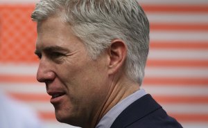 U.S. Supreme Court nominee Judge Neil Gorsuch arrives for a meeting with Sen. Richard Blumenthal Feb. 8, 2017, on Capitol Hill. (Credit: Alex Wong/Getty Images)