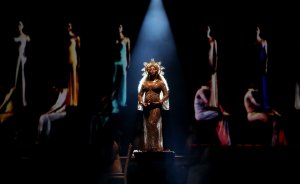 Singer Beyoncé during The 59th Grammy Awards at STAPLES Center on Feb. 12, 2017, in Los Angeles.  (Credit: Christopher Polk / Getty Images for NARAS)