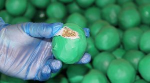 U.S. Customs and Border Protection found nearly 4,000 pounds of marijuana camouflaged within a shipment of key limes in Pharr, Texas. (Credit: U.S. Customs and Border Protection)