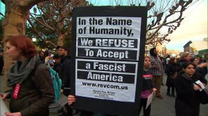 Protests turned violent at UC Berkeley, where right-wing speaker Milo Yiannopoulos was set to speak on Feb. 1, 2017. (Credit: CNN)
