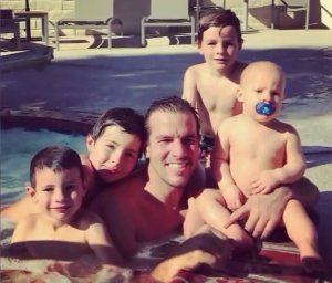 Steve Schenkenberger, who was seriously injured in a hit-and-run crash on Feb. 5, 2017, is seen in a family photo, provided to KTLA.