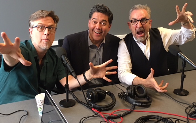 Frank Buckley appears with Dan Povenmire and Jeff "Swampy" Marsh.