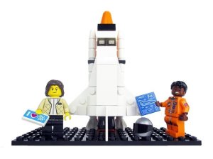 The "Women of NASA" Lego set was designed by science writer Maia Weinstock, the deputy editor of MIT News, and pitched with the headline "Ladies rock outer space!" (Credit: Lego)