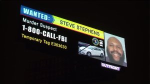 An undated photo shows Steve Stephens on a billboard in Montebello. (Credit: KTLA)