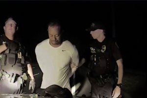 Dashcam video released by the Jupiter Police Department shows Tiger Woods' encounter with police on May 29, 2017. 