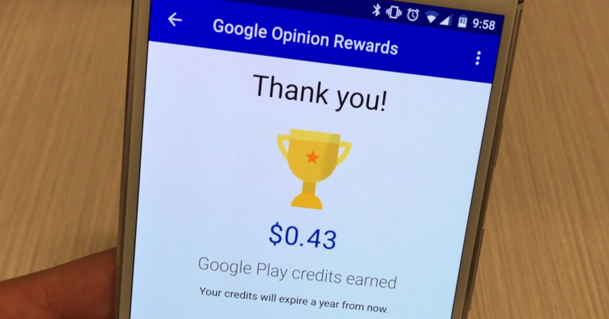 google opinion rewards