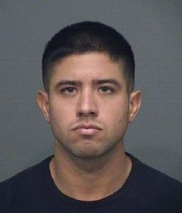 Gonzalo Castro is seen in a booking photo released by Huntington Beach police. 