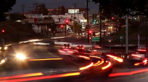 The part of the 710 Freeway that ends at Alhambra's Valley Boulevard can be seen in this image. (Credit: Luis Sinco / Los Angeles Times)