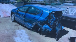 A photo of the badly damaged Prius was released by CHP on Aug. 22, 2017.