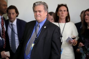 Senior Counselor to the President Steve Bannon at the White House on June 1, 2017. (Credit: Chip Somodevilla/Getty Images)