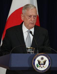 Defense Secretary Jim Mattis speaks on Aug. 17, 2017, in Washington, DC.  (Credit: Mark Wilson/Getty Images)