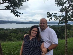 Jenny Swarers and Dustin Morgan are seen in a photo posted to Swarers' Facebook page on July 13, 2017.