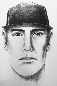 LAPD officials released this sketch of a man suspected of attempting to rape a woman outside her Van Nuys apartment on Aug. 12, 2017.