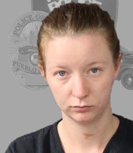 Brittany Humphrey is shown in a photo released by the Pueblo Police Department after her arrest Aug. 25, 2016.