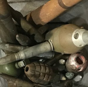 Explosives found in Lawndale home are seen in a photo provided by the Los Angeles County Sheriff's Department.