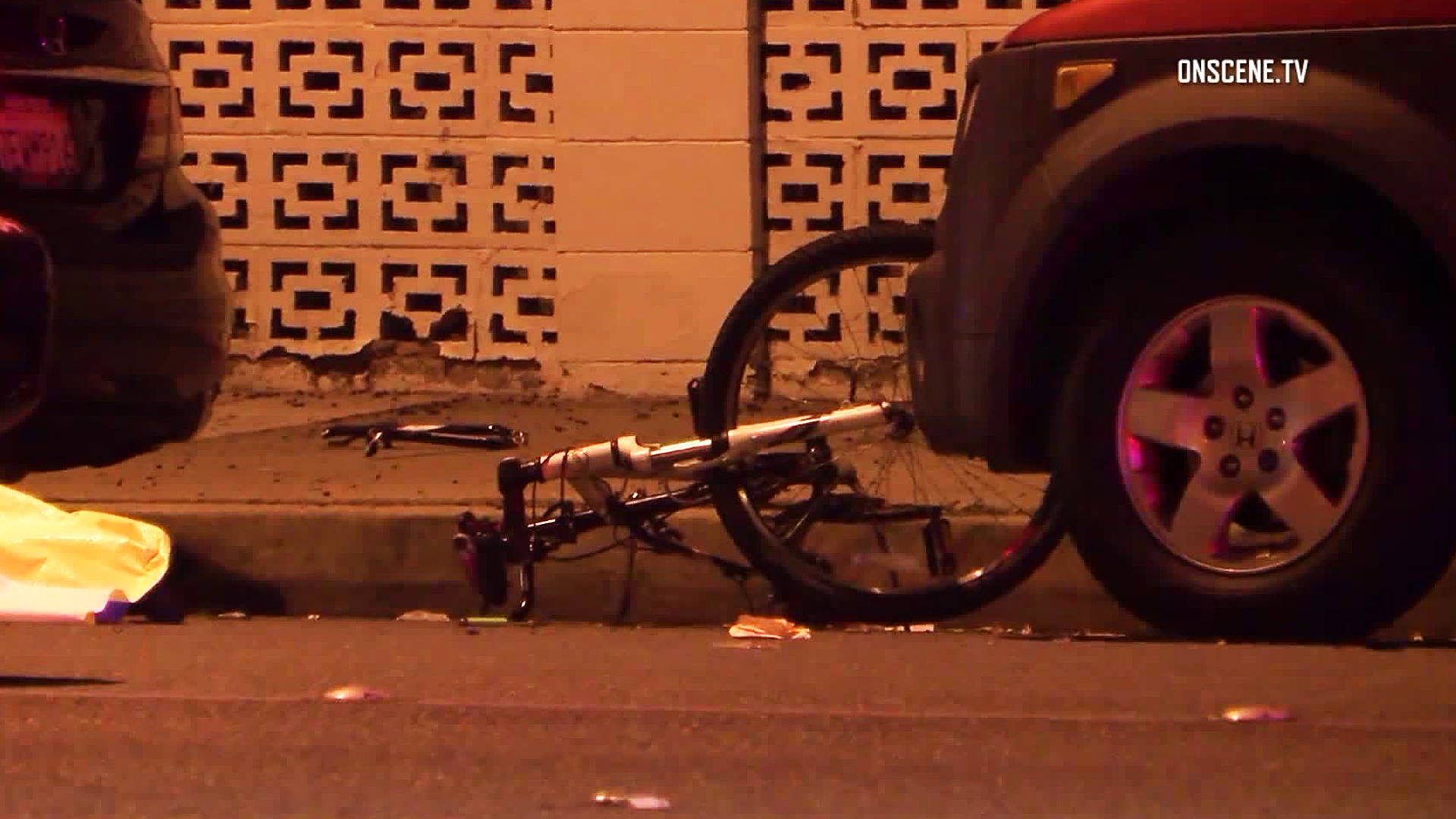 A man was killed in a hit-and-run crash in Fountain Valley on Sept. 13, 2017. (Credit: OnScene.TV)