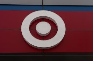 Target’s logo is seen outside a store on April 10, 2017 in New York. (Credit: BRYAN R. SMITH/AFP/Getty Images)