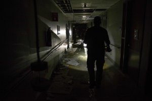 Marines and Navy corpsmen conduct an assessment of Ryder Memorial Hospital's medical and operational needs during Hurricane Maria relief efforts on Sept. 27, 2017 in Humacao, Puerto Rico. (Credit: Lance Cpl. Tojyea G. Matally / U.S. Marine Corps via Getty Images)