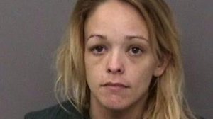 Michelle Irene Watkins, 33, is seen in a booking photo provided by the Shasta County Sheriff's Office.