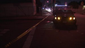 Deputies responded to a shooting in the 10100 block of Firmona Avenue in the Inglewood area on Sept. 3, 2017. (Credit: KTLA)