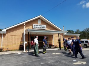 Authorities respond to the scene of a multiple-victim shooting at a church in Nashville on Sept. 24, 2017. (Credit: Nashville Police Department/Twitter)