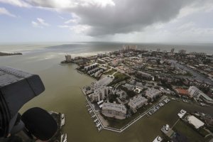 U.S. Navy surveying the aftermath of Hurricane Irma in the Key West. (Credit: U.S. Navy)