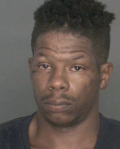 Steven Haley, 32, is seen in a booking photo released by the San Bernardino County Sheriff's Department on Sept. 8, 2017.