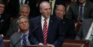 House Majority Whip Steve Scalise addressed Congress after returning to work for the first time since being shot in June. (Credit: CNN)