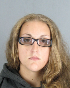 Sarah Lockner is seen in a booking photo released by the San Mateo County Sheriff's Office.