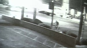 A still from surveillance video released by LAPD officials on Sept. 7, 2017, shows a woman who was eventually struck by two hit-and-run drivers.