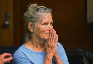 Brown cited the horrific nature of the murders and what he characterized as Leslie Van Houten’s minimization of her role in them in overturning the parole board’s decision. Van Houten is seen during a hearing on Sept. 6, 2017, at the California Institution for Women in Corona. (Credit: Stan Lim, Inland Valley Daily Bulletin/SCNG/pool)