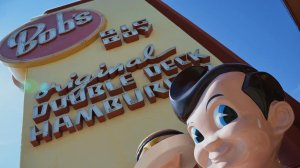 Two customers and nine employees were herded into a walk-in freezer, forced to give up their valuables and ordered to turn around and kneel, facing a wall, before being shot. In this file photo, a Bob's Big Boy sign is seen. (Credit: Christopher Reynolds / Los Angeles Times)