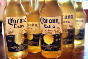 In this photo illustration, bottles of Corona beer are shown on June 7, 2013, in Chicago. (Credit: Scott Olson / Getty Images)