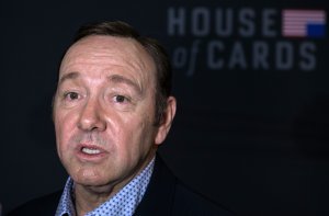 Kevin Spacey arrives at the season 4 premiere screening of the Netflix show 'House of Cards' in Washington, DC, on February 22, 2016. (Credit: NICHOLAS KAMM/AFP/Getty Images)