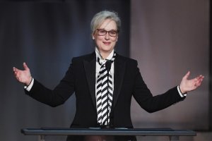 Actor Meryl Streep speaks onstage during American Film Institute's 45th Life Achievement Award Gala Tribute to Diane Keaton at Dolby Theatre on June 8, 2017 in Hollywood. (Credit: Kevin Winter/Getty Images)