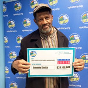 Jimmie Smith is seen in a photo released by the New York Lottery. 