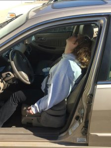 Police snapped this photo of an Indiana mother passed out in her car last year.