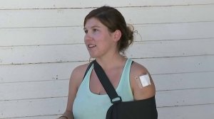 Chelsea Romo's friend was also injured in the Las Vegas mass shooting. (Credit: KTLA)