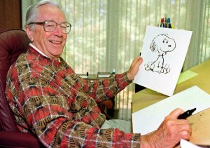 The home of Charles Schulz, the creator of the "Peanuts" comic strip, was lost in the wildfires that are ravaging Northern California this week, his son Monte Schulz said. (Credit: Ben Margot / AP)