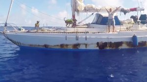 The two women from Hawaii who say they were lost at sea for five months had an emergency beacon on the ship that was not activated , a Coast Guard spokeswoman said. (Credit: U.S. Navy)