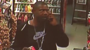 LAPD released this surveillance image of a man sought in a fatal hit-and-run in South L.A. on Oct. 29, 2017.