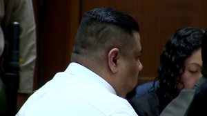 Isauro Aguirre is shown in court on Nov. 15, 2017, when he was found guilty of first-degree murder in connection with the death of Gabriel Fernandez. (Credit: KTLA)