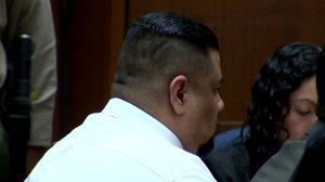 Isauro Aguirre is shown in court on Nov. 15, 2017, when he was found guilty of first-degree murder in connection with the death of Gabriel Fernandez. (Credit: KTLA)
