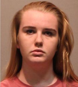 Brianna Brochu is seen in a booking photo obtained by WTIC.