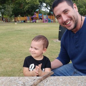 Dylan Moran is shown with his daughter in a photo provided to KTLA by his mother.