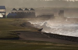 Stillwater Cove is seen in a file photo from the Pebble Beach National Pro-Am at Pebble Beach Golf Links on Feb. 9, 2013. (Credit: Jed Jacobsohn / Getty Images)