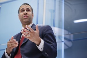 Federal Communication Commission Chairman Ajit Pai participates in a discussion, May 5, 2017, in Washington, DC. (Credit: Chip Somodevilla / Getty Images)