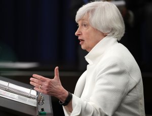 Federal Reserve Board Chairwoman Janet Yellen speaks during a news conference following a meeting of the Federal Open Market Committee Sept. 20, 2017, in Washington, D,C. (Credit: Mark Wilson/Getty Images)